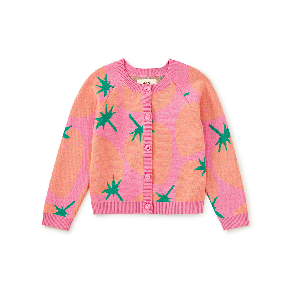 Tea Collection Tea Collection Strawberry Iconic Cardigan - Fresas Favoritas