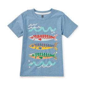Tea Collection Tea Collection Sardinas Del Sur Graphic Tee - Blue Tide