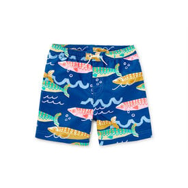 Tea Collection Tea Collection Mid-Length Swim Trunks - Sardinas Del Mar