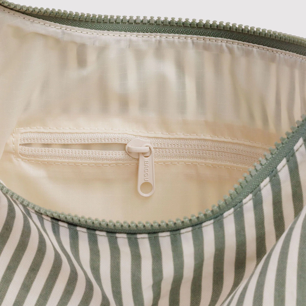 Baggu Nylon Shoulder Bag - Sage Stripe