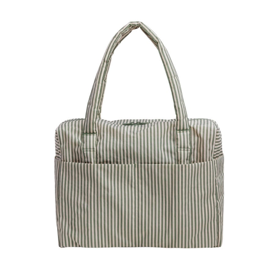 Baggu Cloud Carry On - Sage Stripe