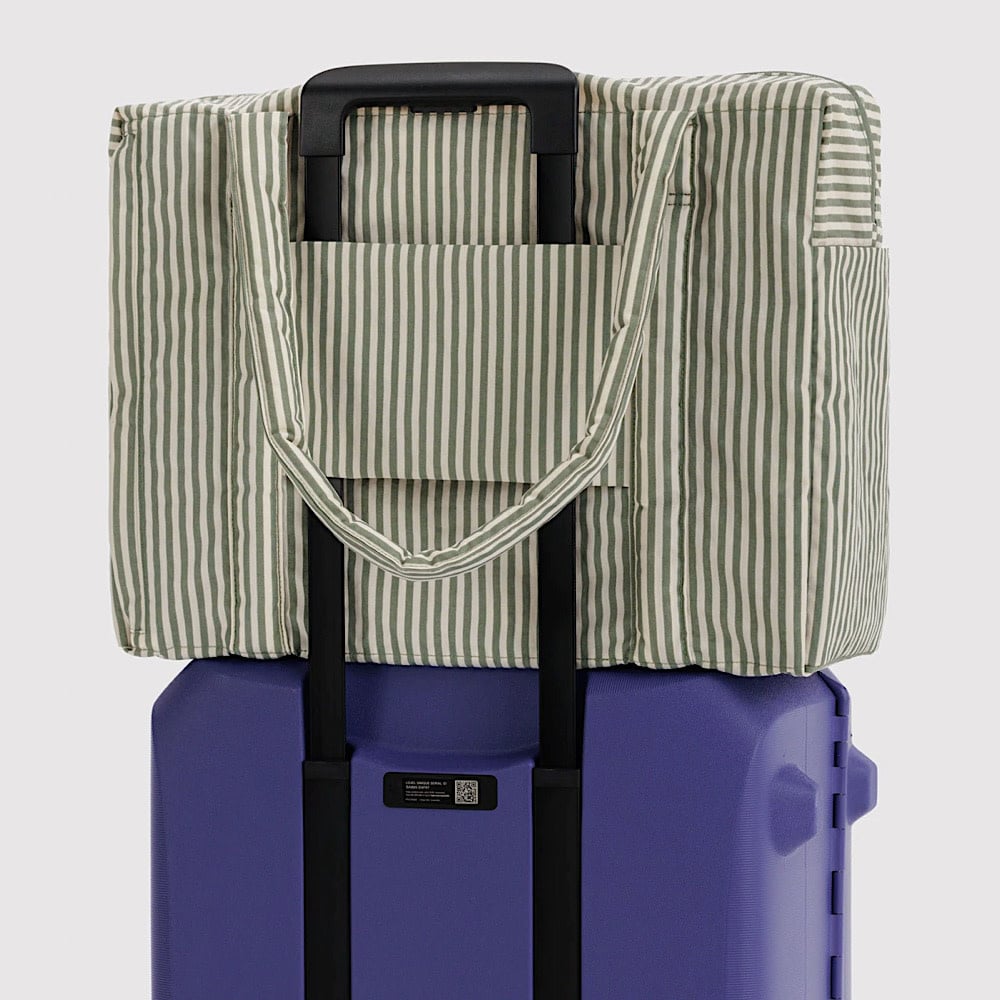 Baggu Cloud Carry On - Sage Stripe