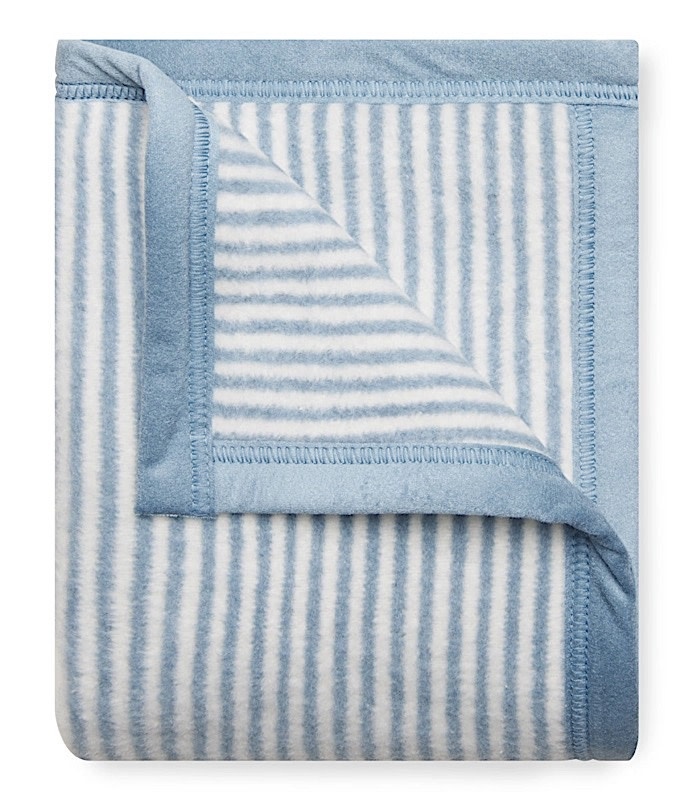 ChappyWrap ChappyWrap Mini Blanket - Sweet Pea Stripe - Fog