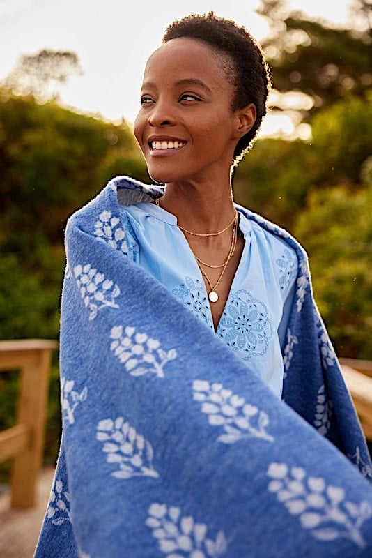ChappyWrap Original Lightweight Blanket - Texas Bluebonnets