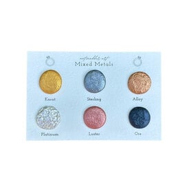 Antimadder Art Antimadder Art Watercolor Dot Card - Mixed Metals