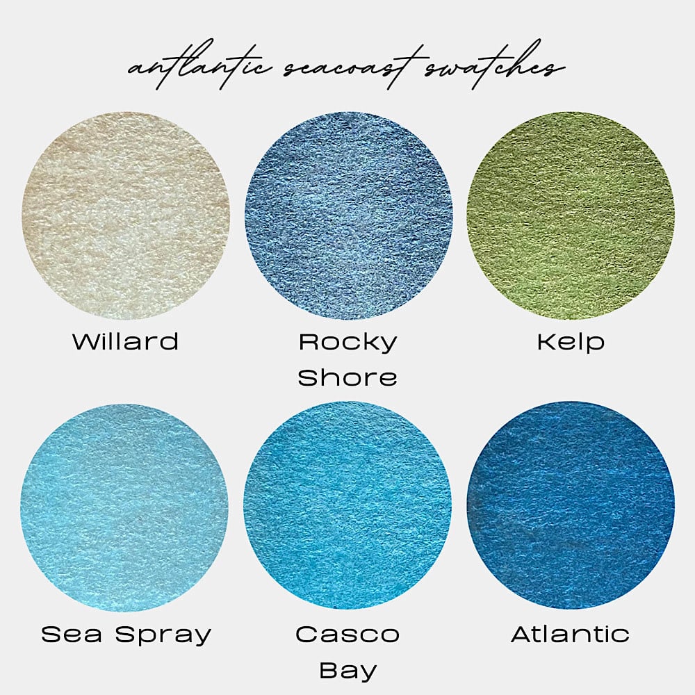 Antimadder Art Watercolor Dot Card - Atlantic Seacoast