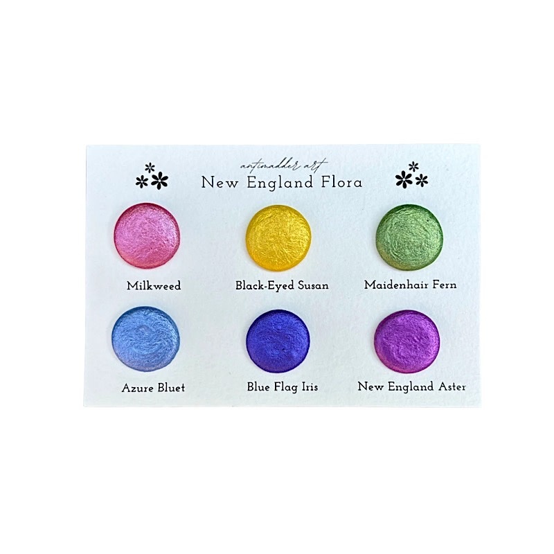Antimadder Art Antimadder Art Watercolor Dot Card - New England Flora