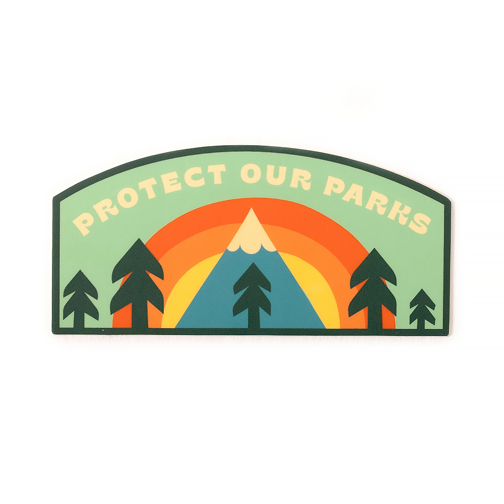 Ello There Sticker - Protect our Parks Rainbow Forest