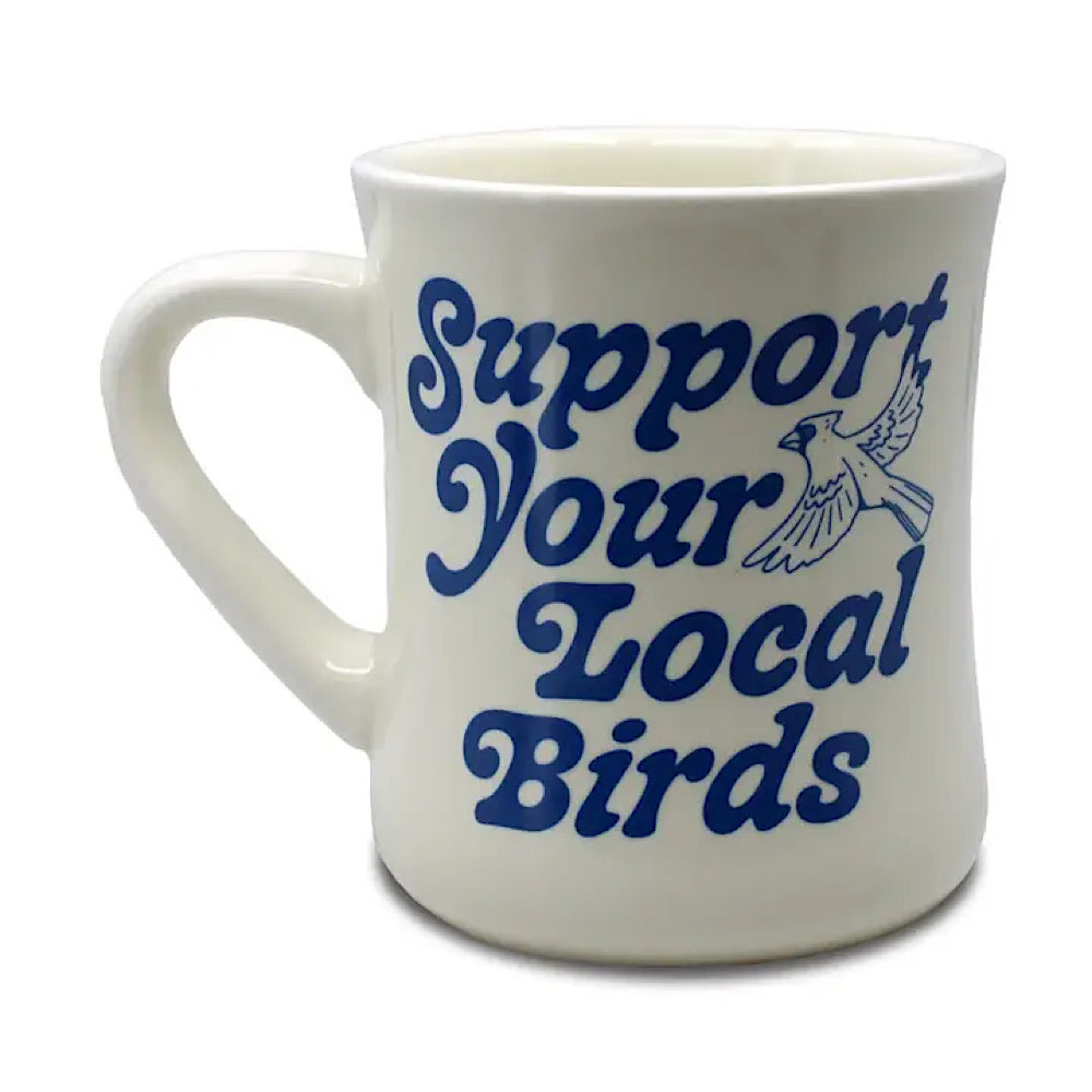 Bird Collective Ceramic Mug - Support Your Local Birds