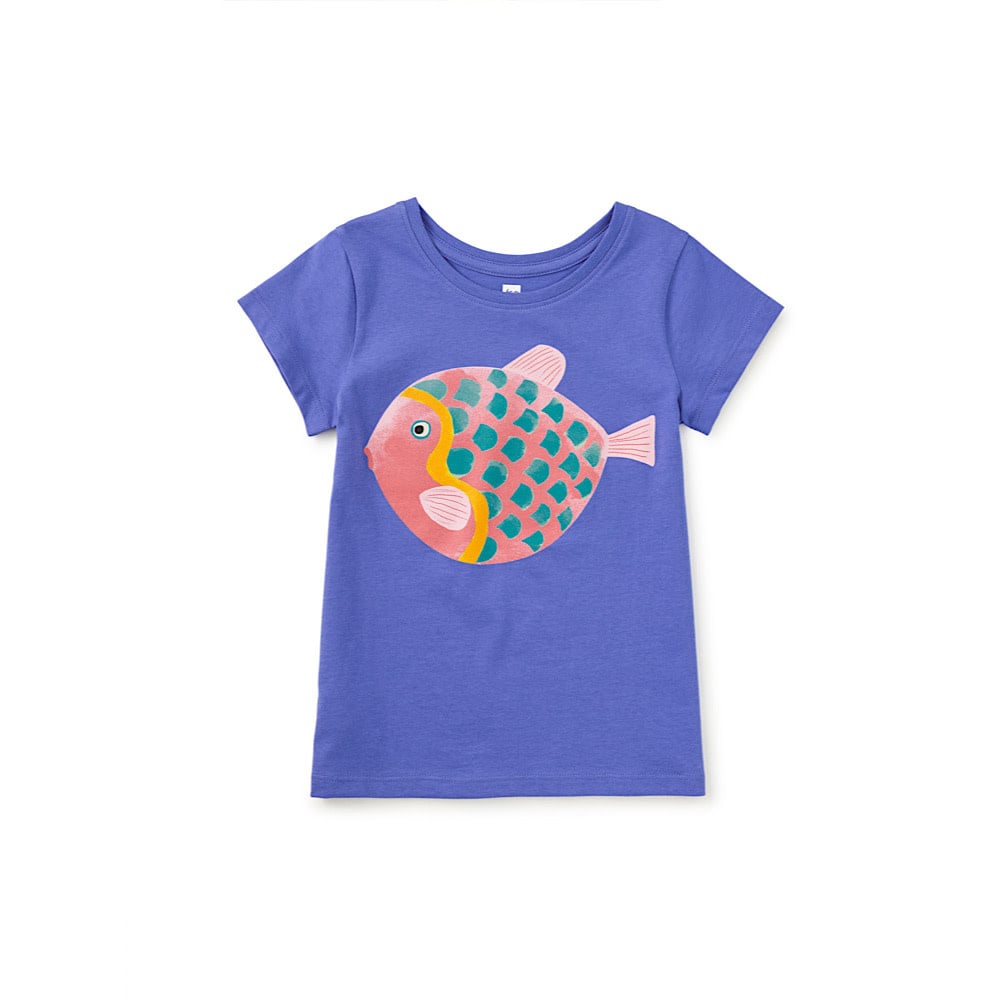Tea Collection Tea Collection Little Fishy Graphic Tee - Morning Glory