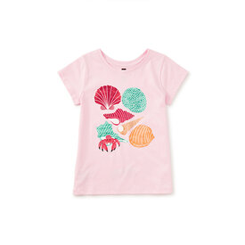 Tea Collection Tea Collection Tidepool Collection Graphic Tee - Pink Lady
