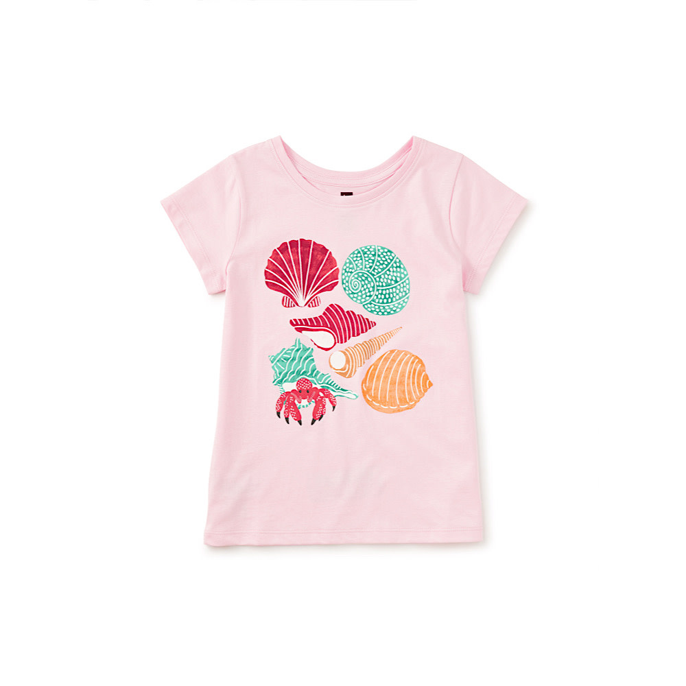 Tea Collection Tidepool Collection Graphic Tee - Pink Lady