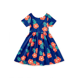 Tea Collection Tea Collection Twist Back Ballet Dress - Rock Rose