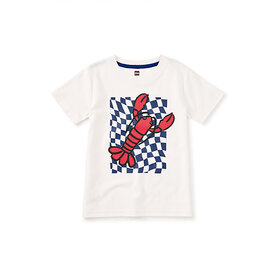 Tea Collection Tea Collection Checkerboard Catch Graphic Tee - Chalk
