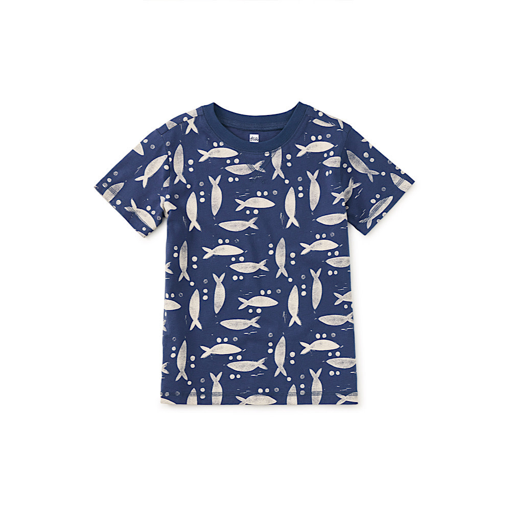 Tea Collection Printed Tee - Blockprint Sardines