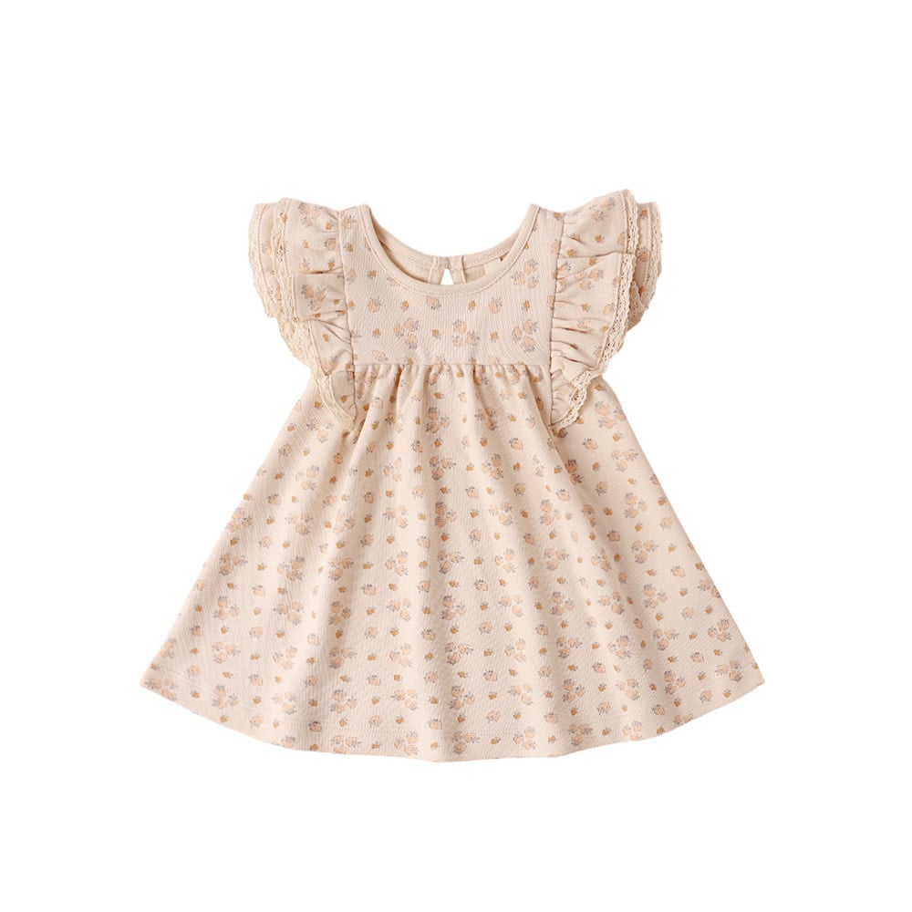 Quincy Mae Quincy Mae Flutter Dress - Strawberries