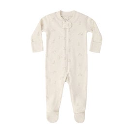 Quincy Mae Quincy Mae Zip Long Sleeve Sleeper Footie Romper - Bunnies