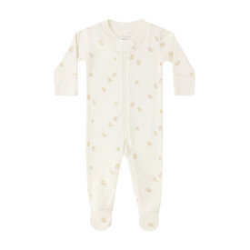 Quincy Mae Quincy Mae Zip Long Sleeve Sleeper Footie Romper - Chicks