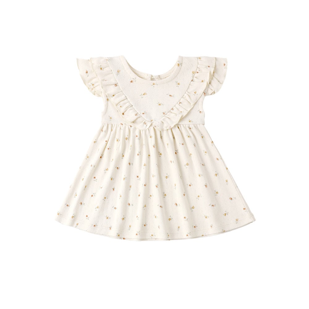 Quincy Mae Sleeveless Ruffle V Dress - Petit Fleur