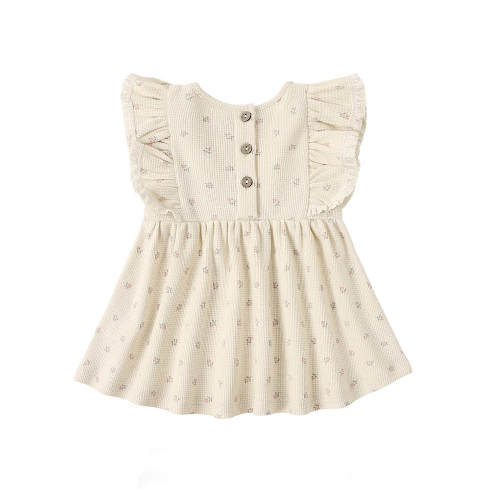Quincy Mae Daisy Dress - Mauve Ditsy