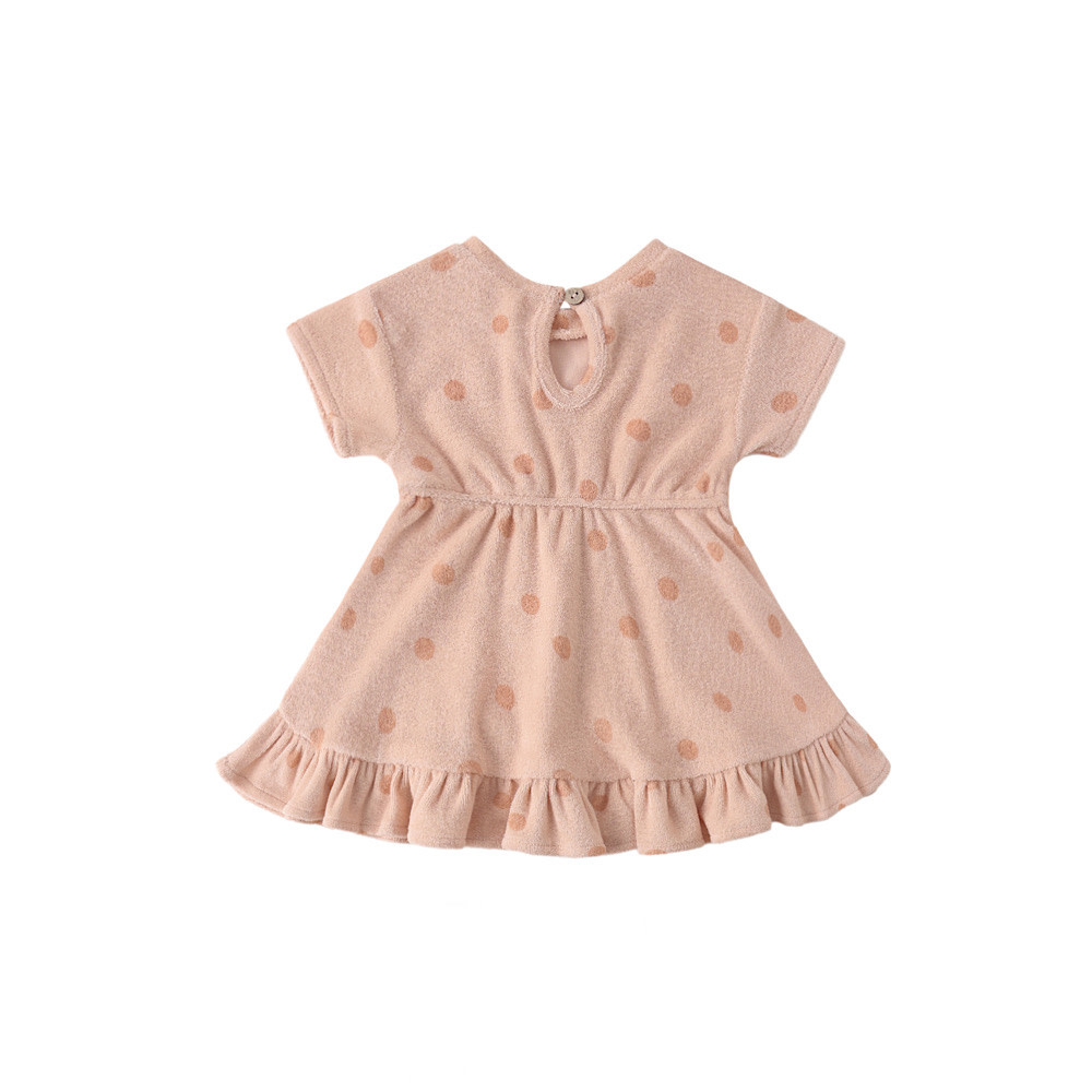 Quincy Mae Terry Dress - Polka Dot