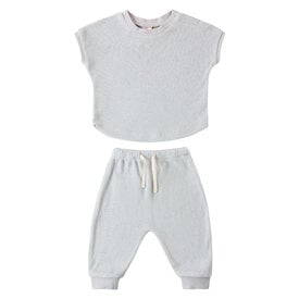 Quincy Mae Quincy Mae Terry Tee + Pant Set - Sky