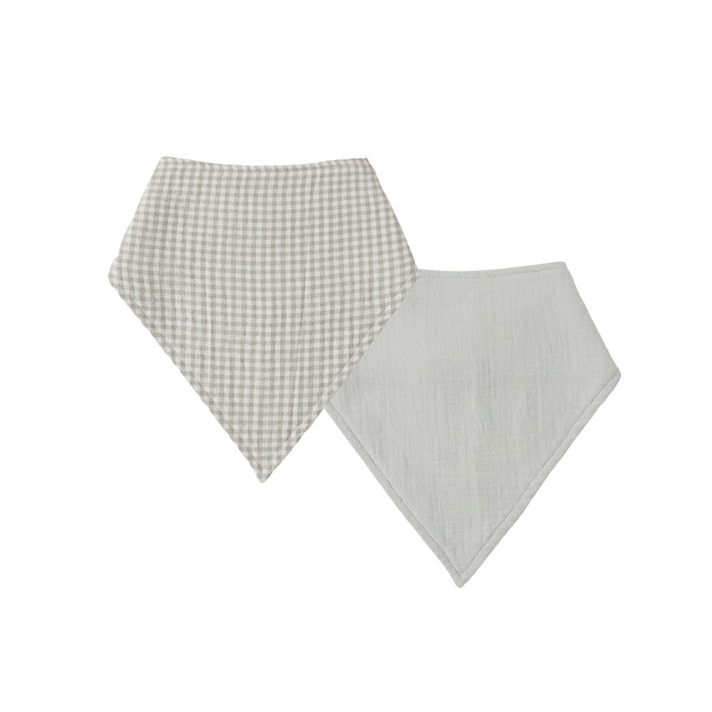 Quincy Mae Quincy Mae Bandana Scarf Pack - Sage Gingham/Sage