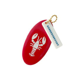 Freshwater Curated Goods Custom Floating Keychain - Lobster - Kennebunkport White Tag