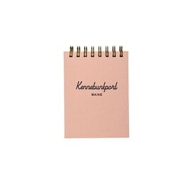 Ruff House Print Shop Custom Mini Jotter Notebook - Kennebunkport Maine - Sunset Pink