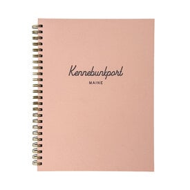 Ruff House Print Shop Custom Notebook - Kennebunkport Maine - Sunset Pink
