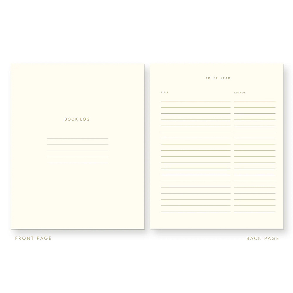 Ruff House Book Log Notebook - Sky Blue Stripes