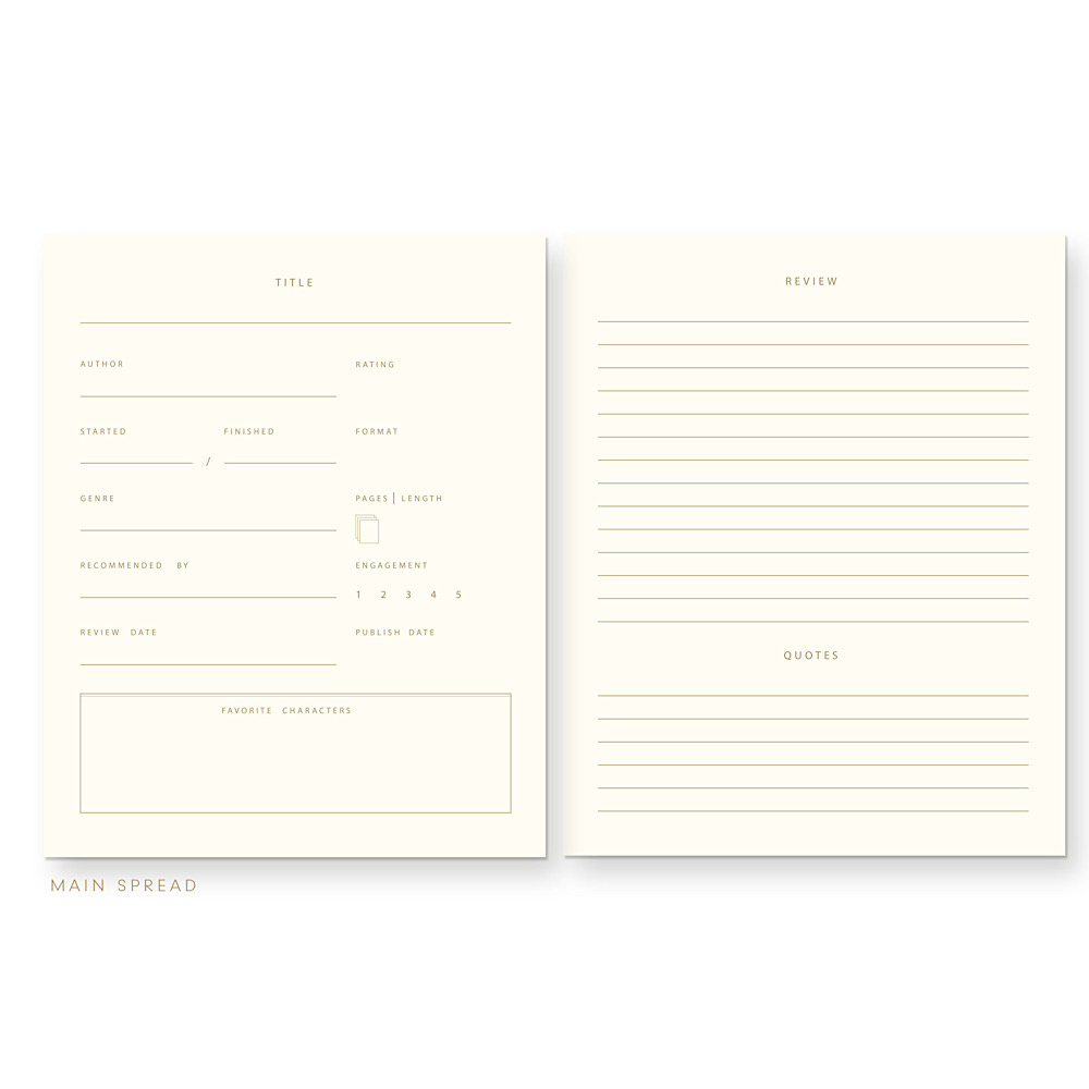 Ruff House Book Log Notebook - Sky Blue Stripes