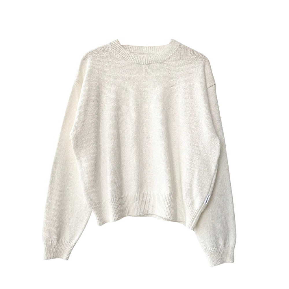 Le Bon Shoppe Le Bon Shoppe Milo Cotton Sweater Top - Clean White