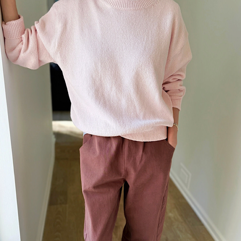 Le Bon Shoppe Milo Cotton Sweater Top - Rosé