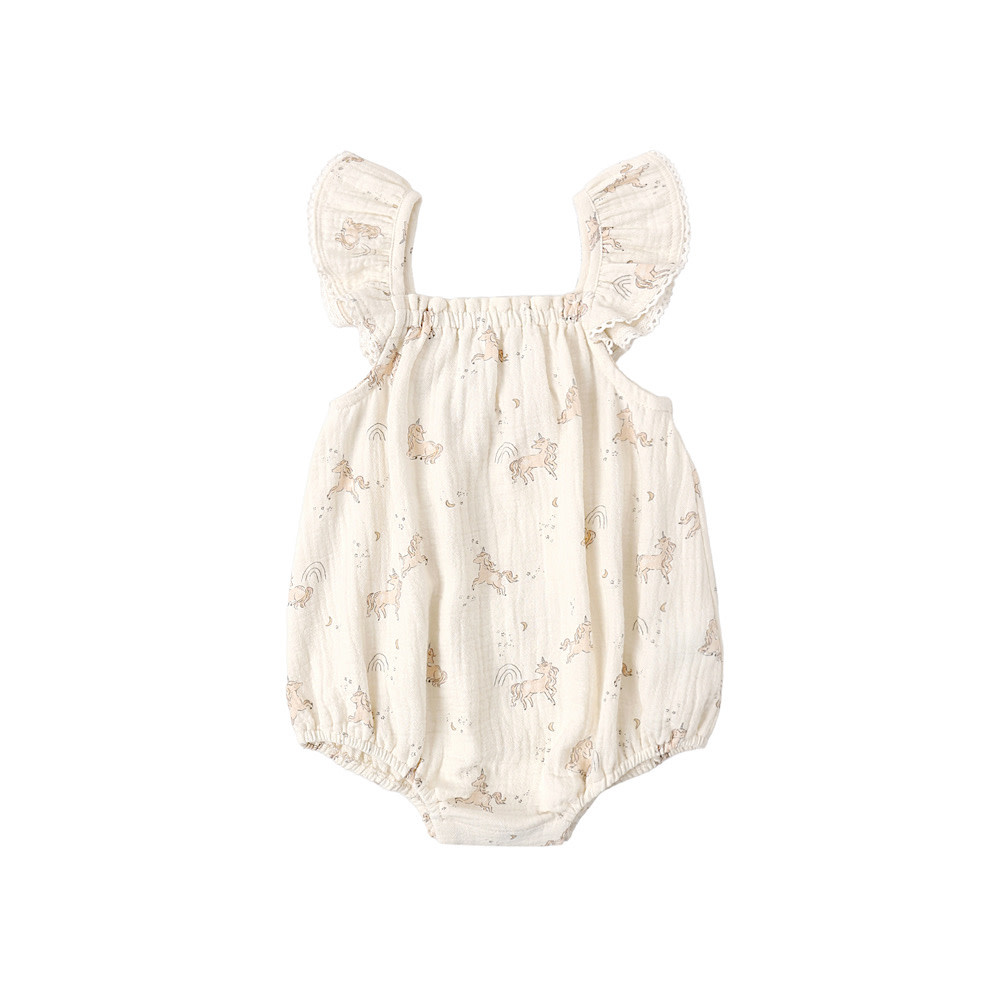 Quincy Mae Quincy Mae Bonnie Romper - Unicorns