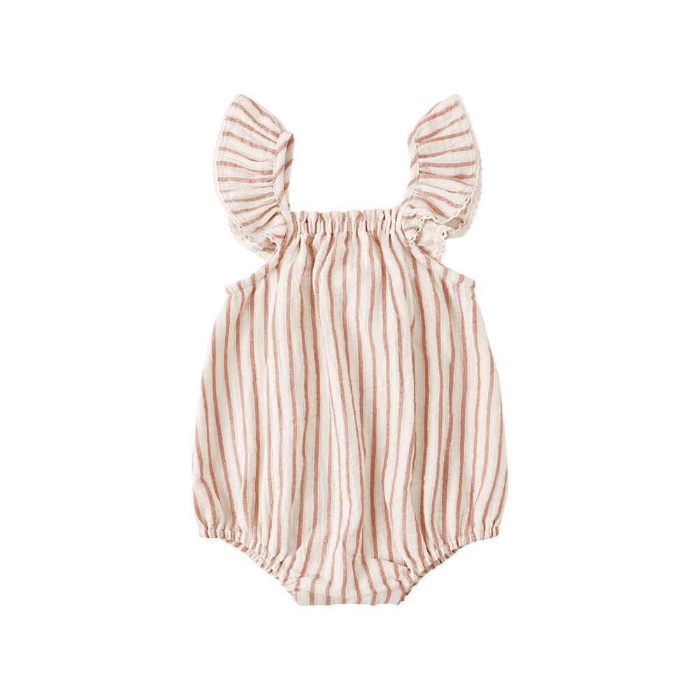 Quincy Mae Bonnie Romper - Vintage Stripe