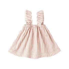 Quincy Mae Quincy Mae Ruffle Tank Dress - Vintage Stripe