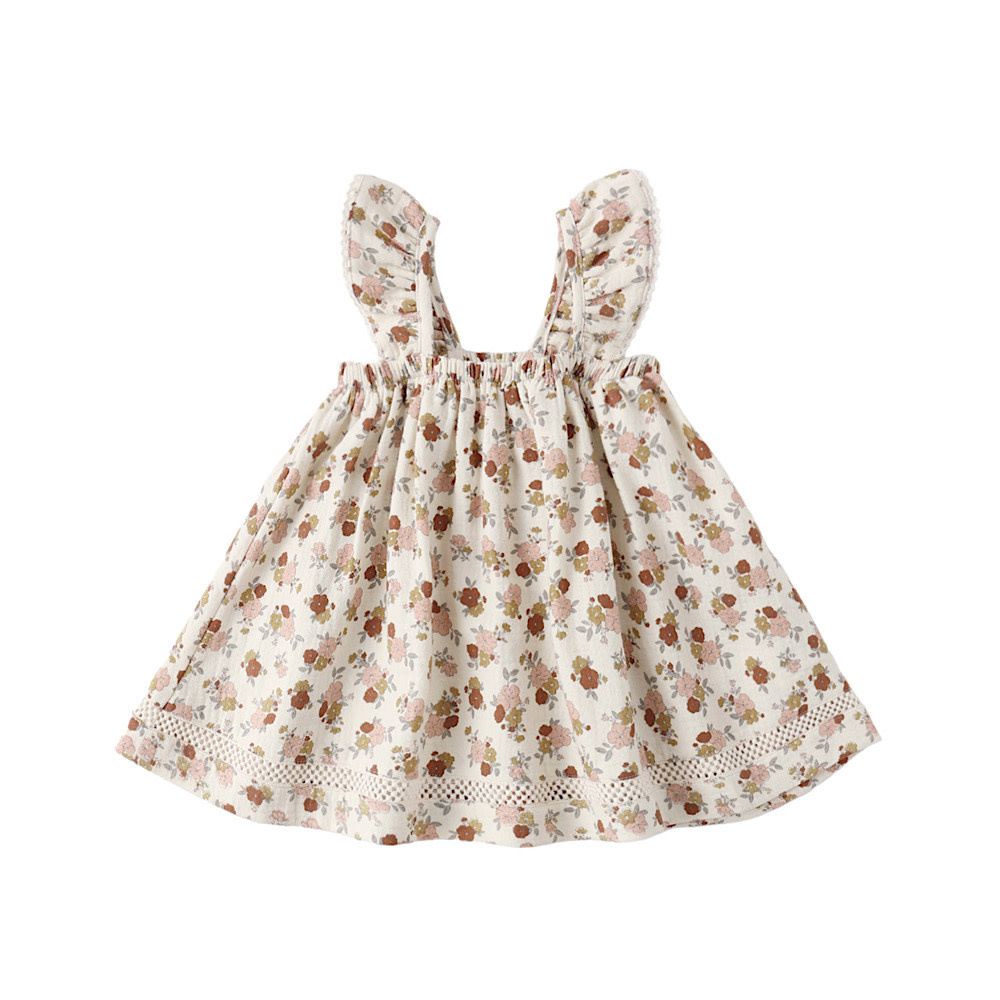 Quincy Mae Ruffle Tank Dress - Bloom