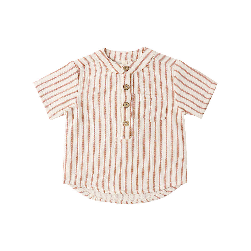 Quincy Mae Jaxson Shirt - Vintage Stripe