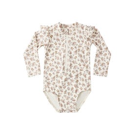 Quincy Mae Quincy Mae Byron Swim Rashguard One-Piece - Wildflower