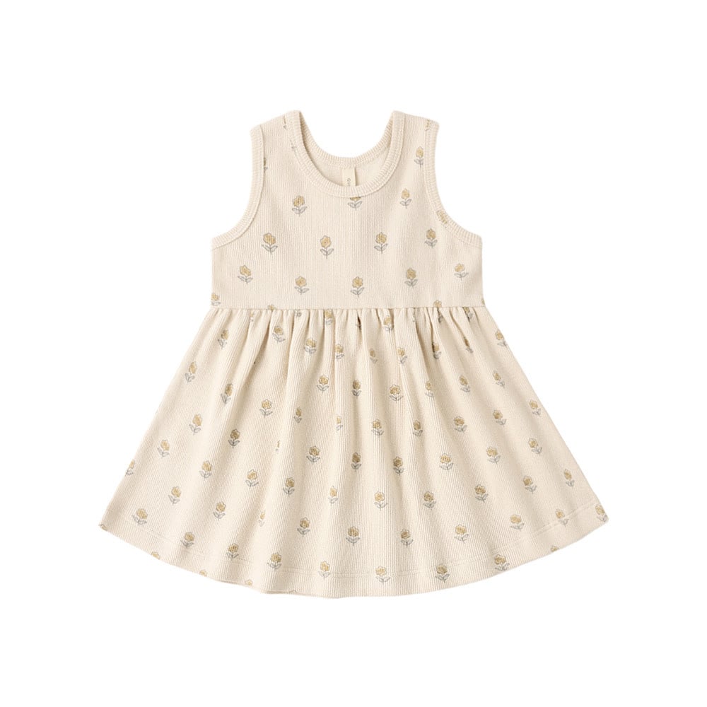 Quincy Mae Ribbed Tank Dress - Buttercup