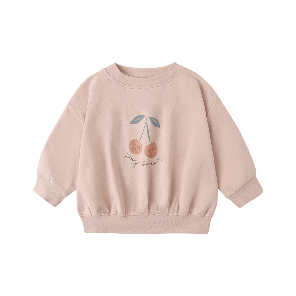 Quincy Mae Quincy Mae Relaxed Sweatshirt - Cherry