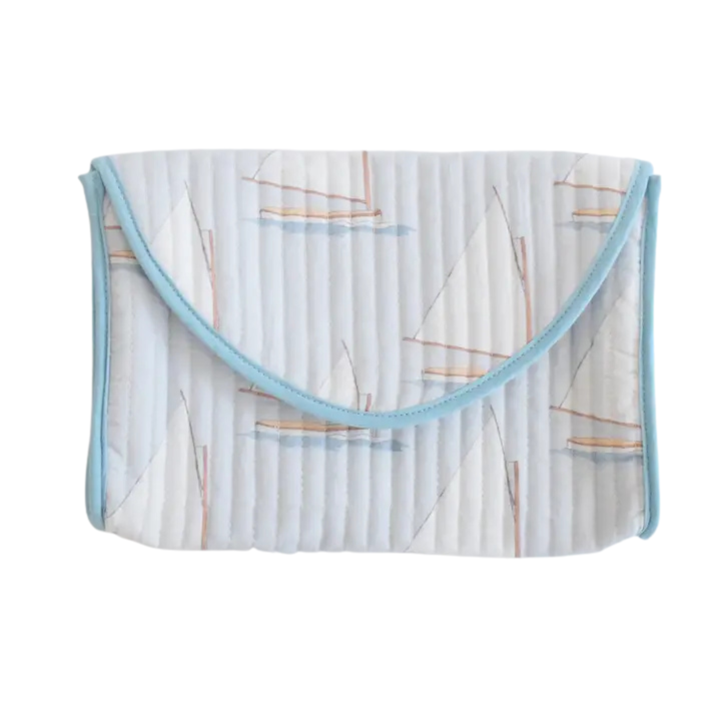 Sara Fitz Sara Fitz Quilted Clutch - Sailboat