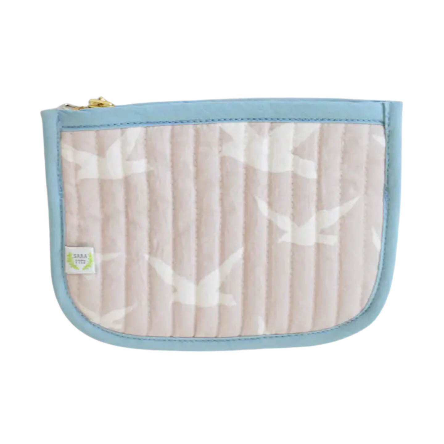 Sara Fitz Quilted Coin Pouch - Seagulls