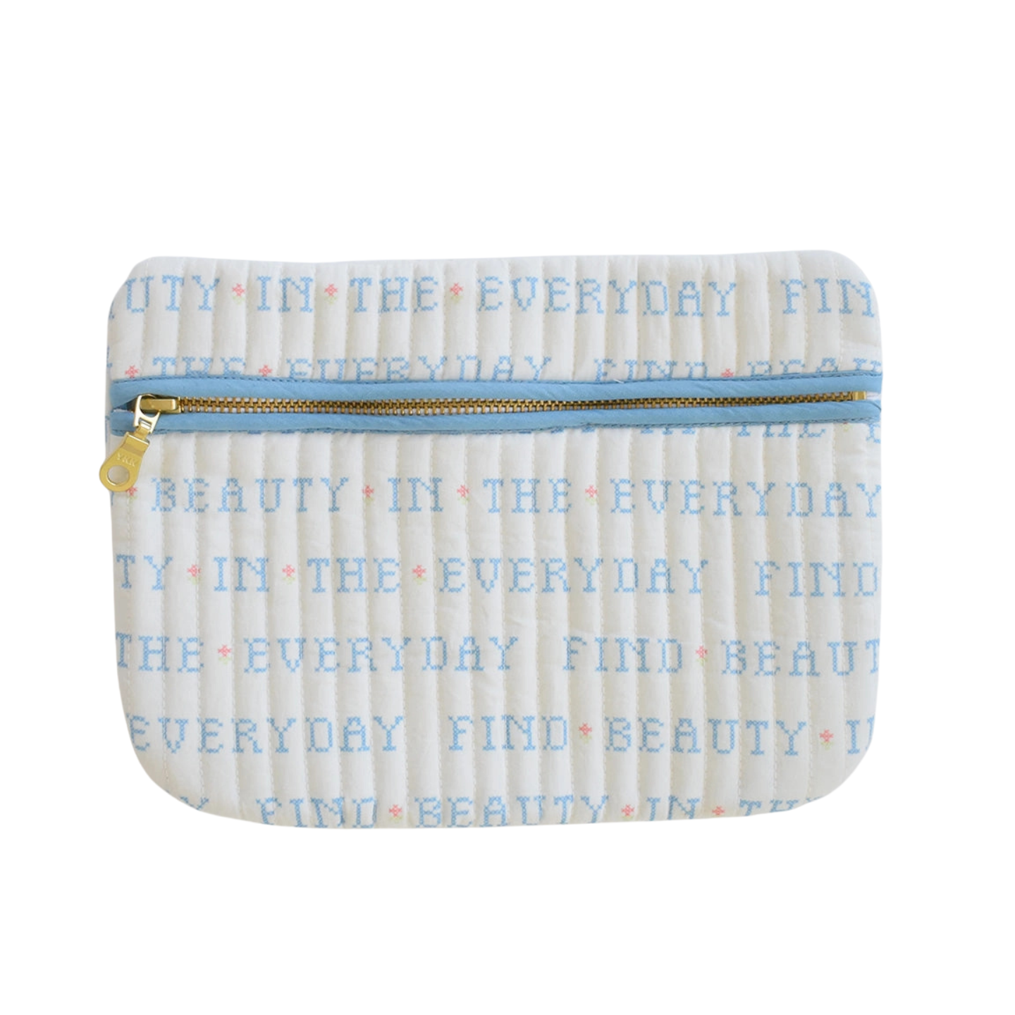 Sara Fitz Quilted Expandable Tote - Cross Stitch Floral