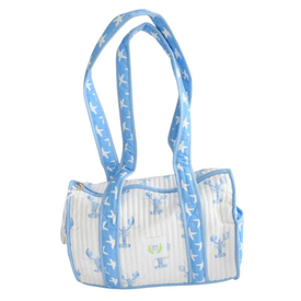 Sara Fitz Sara Fitz Quilted Purse - Blue Lobster