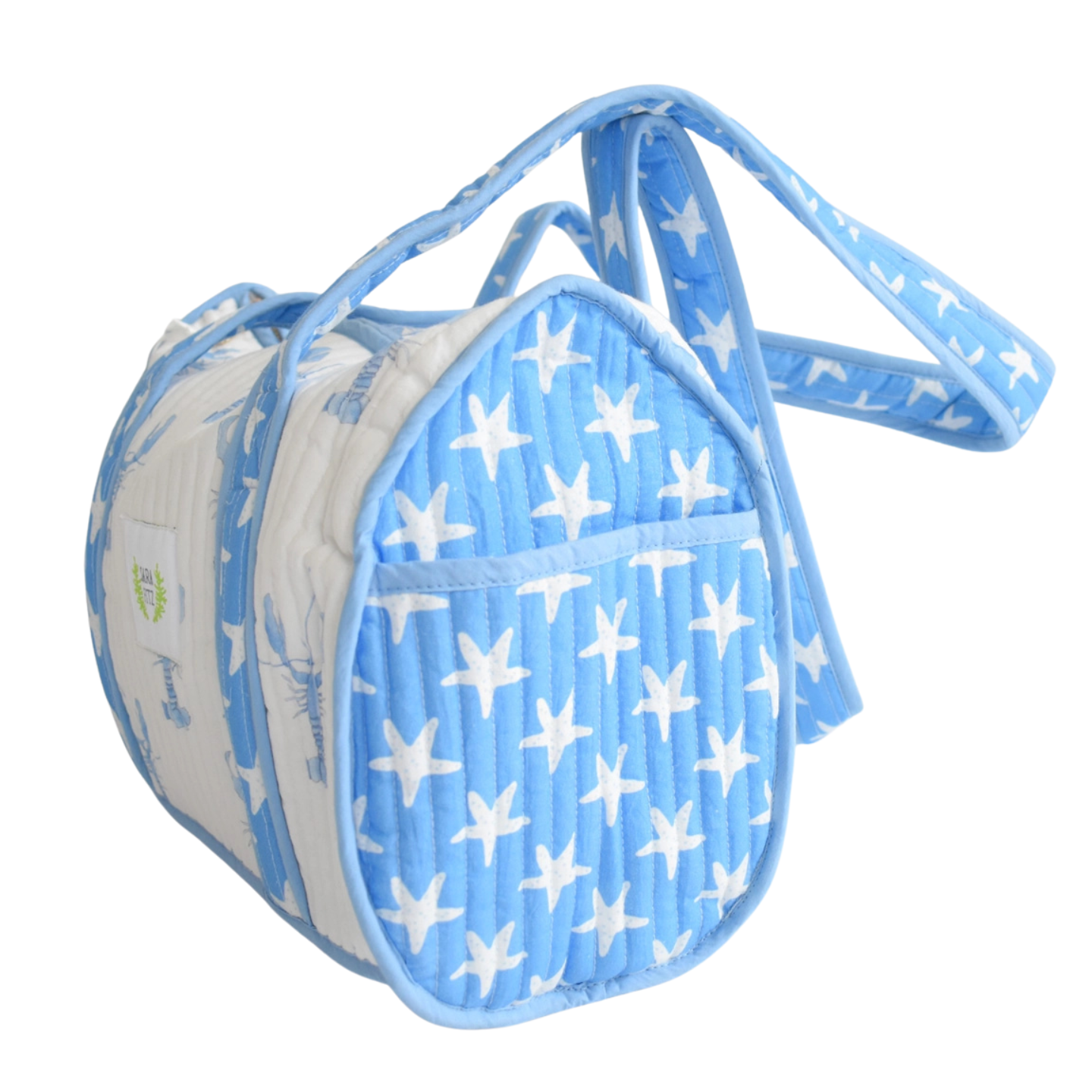 Sara Fitz Quilted Purse - Blue Lobster