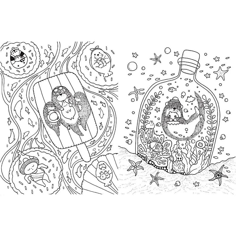 A Million Sea Creatures Coloring Book