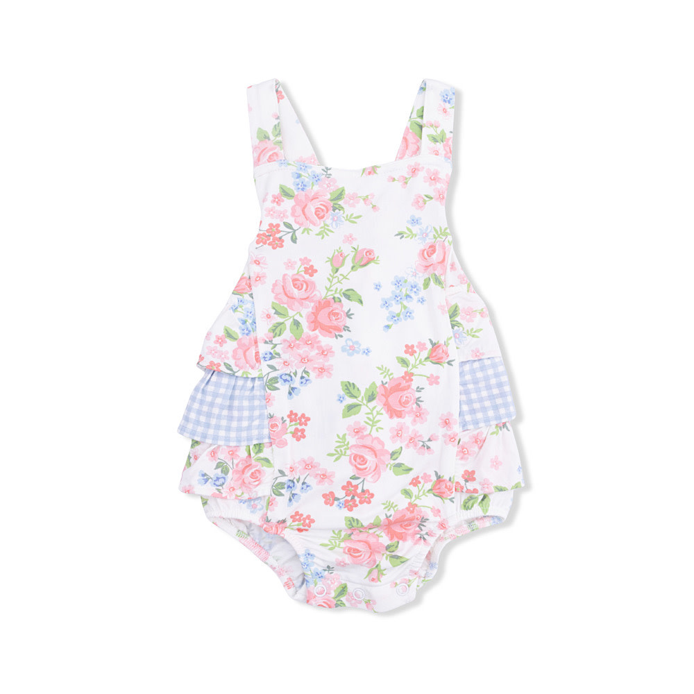 Angel Dear Ruffle Sunsuit - Cute Little Roses