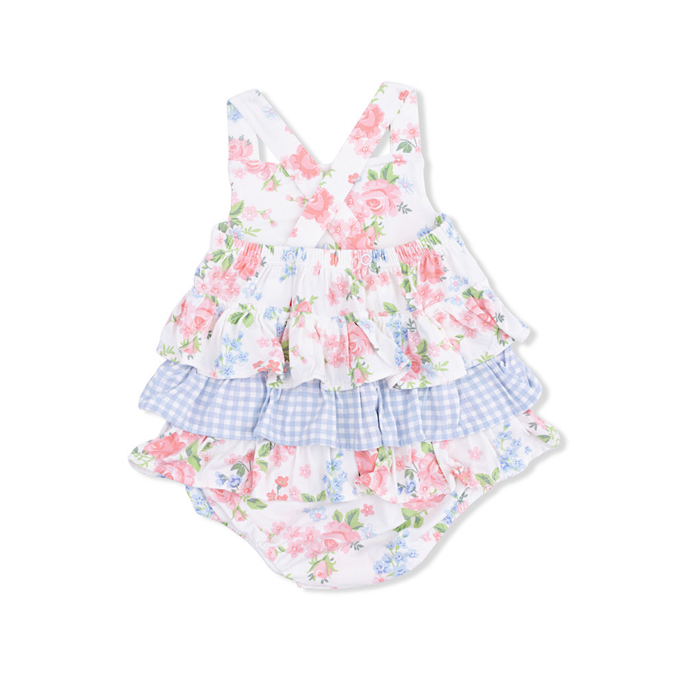 Angel Dear Ruffle Sunsuit - Cute Little Roses